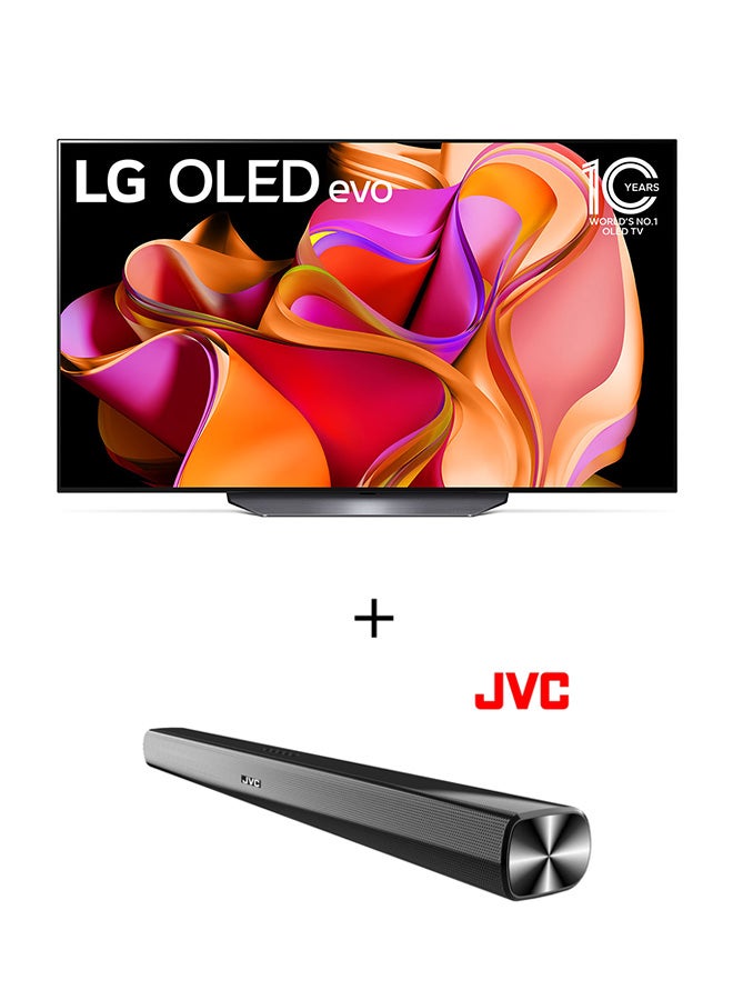 LG 55 inch 4K OLED TV With Dolby Vision, HDR10 With 2.0 Channel 600 Watts Soundbar, Bluetooth, USB, FM Radio OLED55CS3VA+SOUNDBAR Black - Image 2