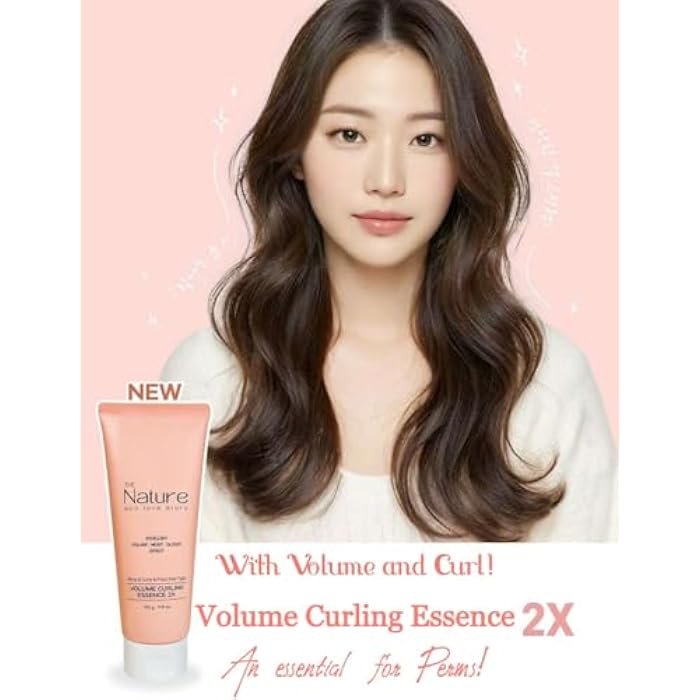 Generic Volume Curling Essence 2x The Natural Eco Love Strong Hold Curl 100% Plant-based Vegan 7.41 fl oz./ 210 g, Beige - Image 2