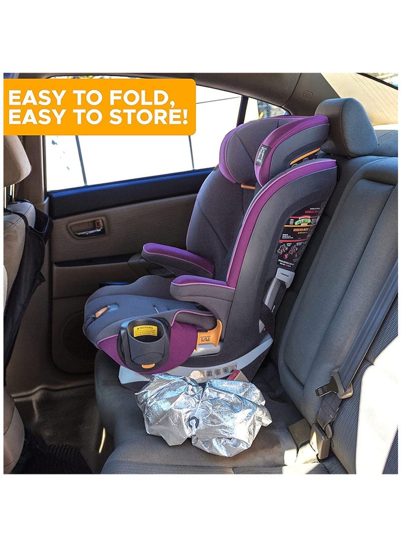 KASTWAVE - Baby Car Seat Sun Shade Cover, Infant Car Seats Heat Protector Keeps Your Toddler Baby Seat at a Cool Temperature, Covers, and Blocks Out Heat & Sun, Reflective Baby Seat Covers For Car Seats. - Image 1