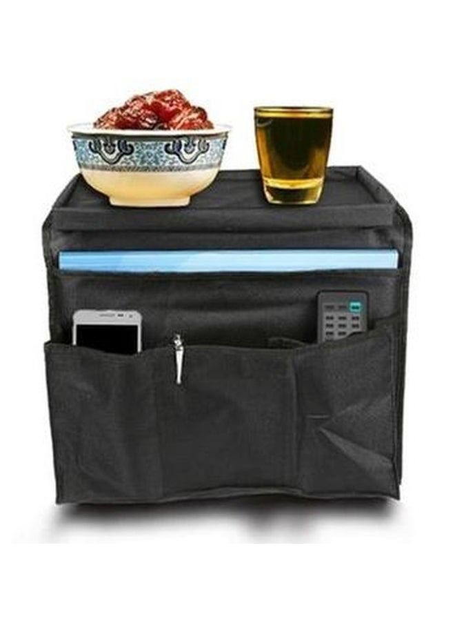 6-Pocket Armrest Remote Control Holder Organizer Black/Blue/Pink - Image 3