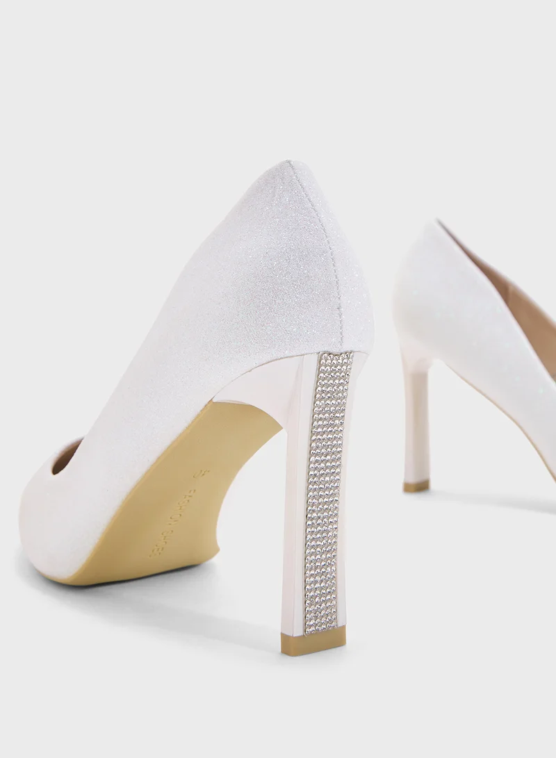 B&R High Heeled Pointed Pump