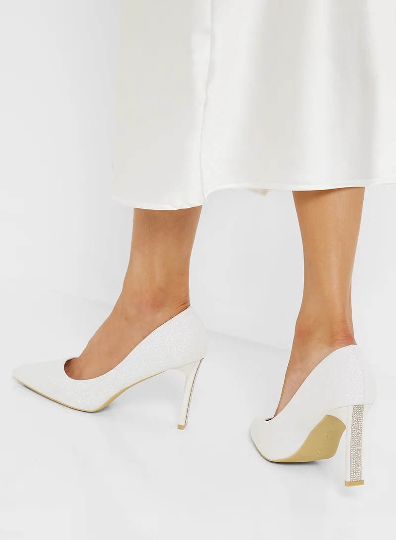B&R High Heeled Pointed Pump