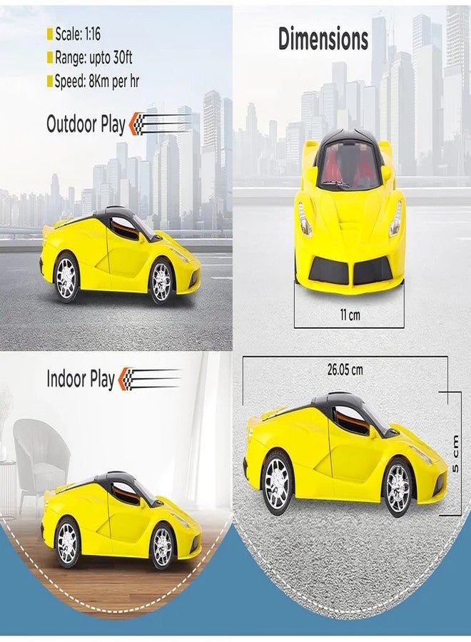 Sky Tech® Big Size Rechargeable Racing Car with Remote Control Sports with Openable Doors High Performance Rc Car with Led Lights for Kids Super Sports Car for Kids Speed Rc Toy - Image 4