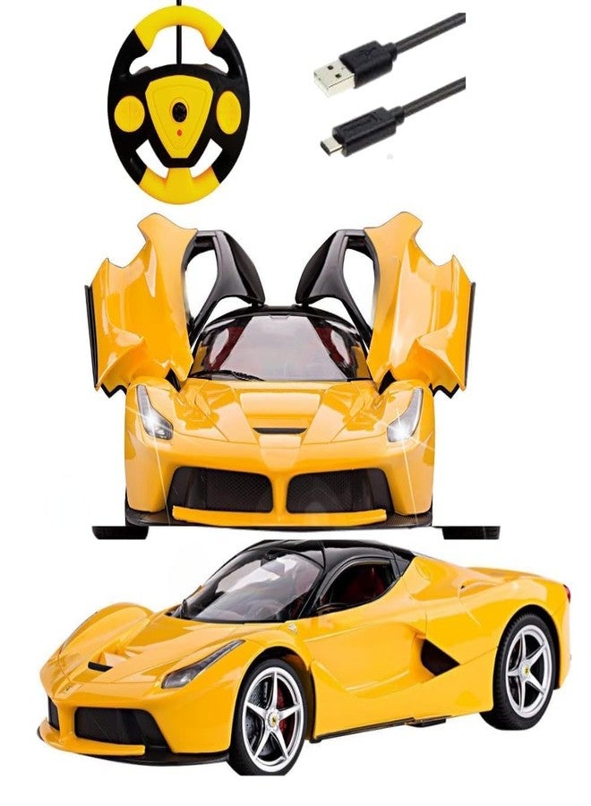 Sky Tech® Big Size Rechargeable Racing Car with Remote Control Sports with Openable Doors High Performance Rc Car with Led Lights for Kids Super Sports Car for Kids Speed Rc Toy - Image 1