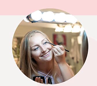 TOPHAVEN TOPHAVEN Glow Light LED Mirror Lights For Make Up Room and Bathroom Mirror Studio Glow Light Cordless 4 LED Bulbs Studio Glow Make Up Light White  - Image 2