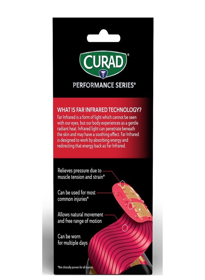 CURAD Performance Series Pre-Cut Elastic Kinesiology Tape, 2" x 10", 20 Count - Image 2