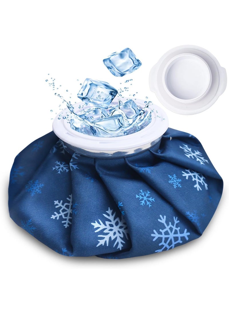 NEWGO NEWGO Ice Pack for Injury Reusable, Small Ice Bag Refillable Ice Pack for Hot Cold Therapy and Pain Relief, Hot Water Bag, No-Leak Medical Ice Bag (11 Inch) 
