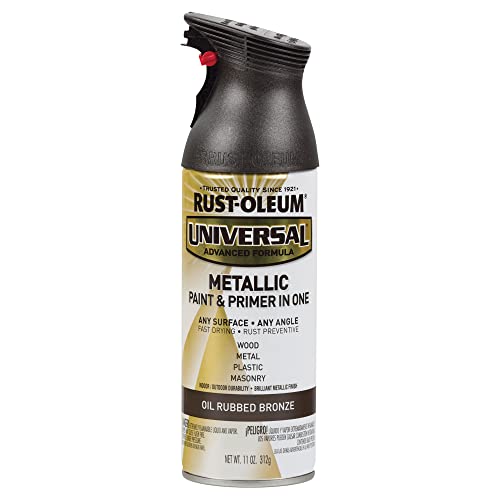 RUST-OLEUM راست-أوليوم 249131 سبراي دهان معدني شامل لجميع الأسطح، 11 أوقية، برونز زيتي - Image 1