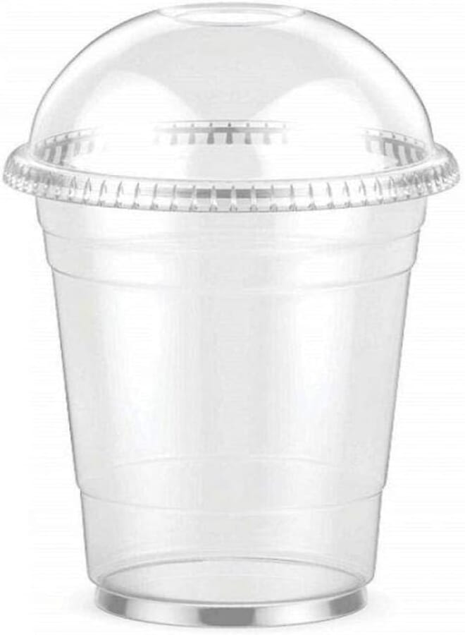 Fine Plastic Cup - 10 oz. 100 pieces set disposable party cup for cold drink bubble popa coffee cooler tea juice
