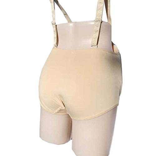 BIMEI Fake Pregnancy Belly Bodysuit Fake Belly Costumes not include the fake pregnant belly (L, Beige) - Image 2
