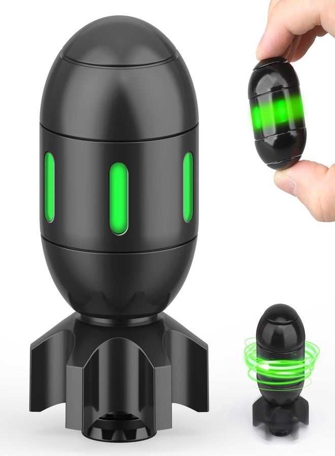 Amarlozn Atomic Bomb Fidget Spinner Toy, Transformable Metal Luminous Desk Toy Decor, EDC Fingertip Gyro, Stress Relief Gadget for Office Classroom Travel, Birthday Gifts for Adults Dad Teens Men Boys - Image 1