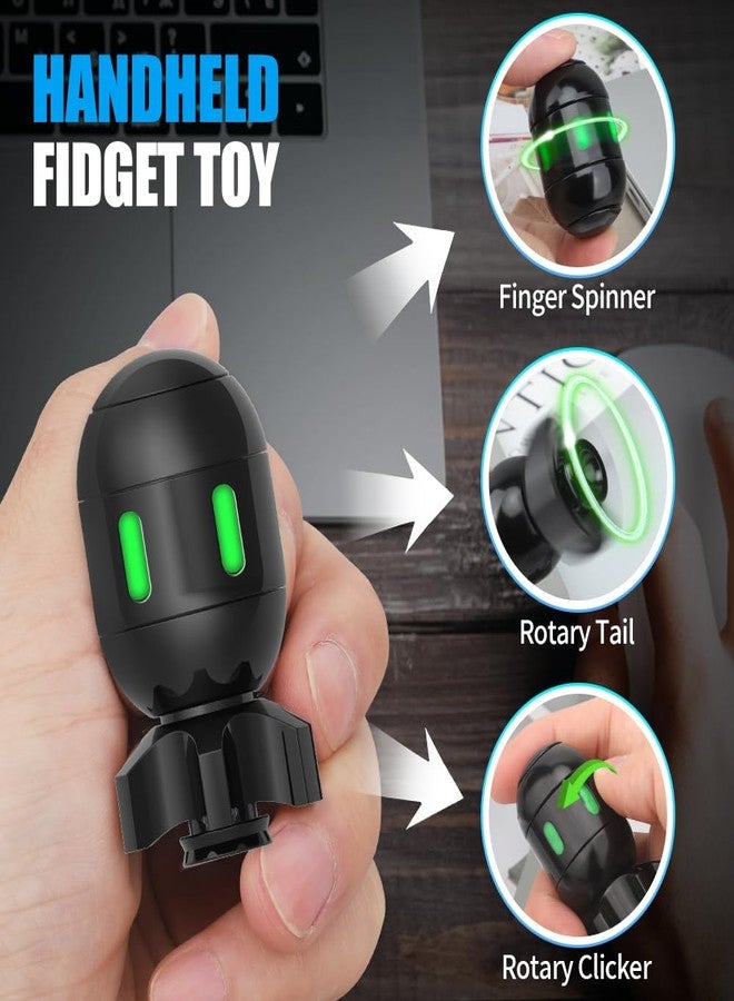 Amarlozn Atomic Bomb Fidget Spinner Toy, Transformable Metal Luminous Desk Toy Decor, EDC Fingertip Gyro, Stress Relief Gadget for Office Classroom Travel, Birthday Gifts for Adults Dad Teens Men Boys - Image 5