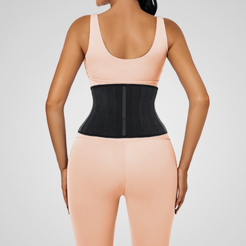 Sale 18Cm Ultra-Short 25 Steel Bone Strong Shaping Fitness Waist Matte Leather Rubber Belt - Image 5