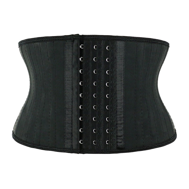 Sale 18Cm Ultra-Short 25 Steel Bone Strong Shaping Fitness Waist Matte Leather Rubber Belt - Image 2