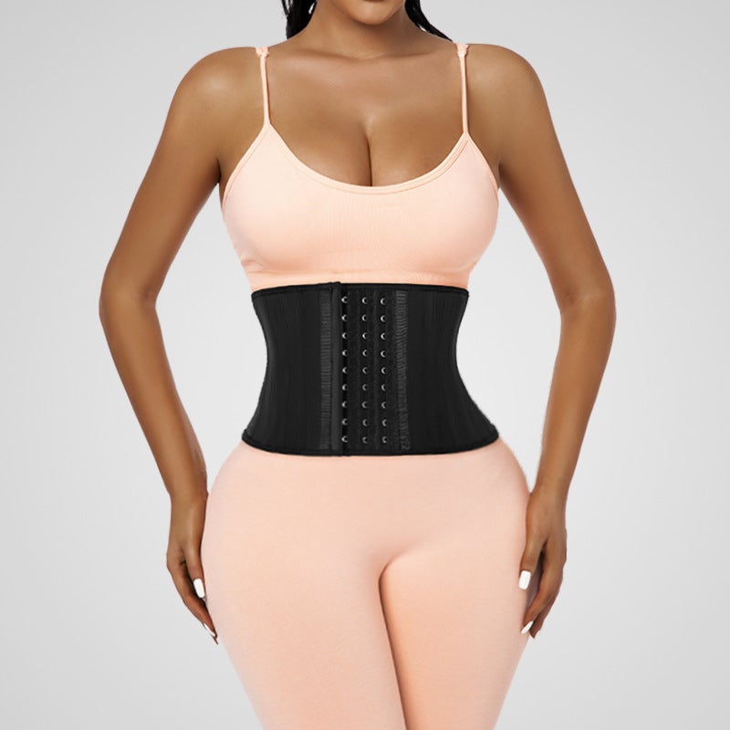 Sale 18Cm Ultra-Short 25 Steel Bone Strong Shaping Fitness Waist Matte Leather Rubber Belt - Image 3