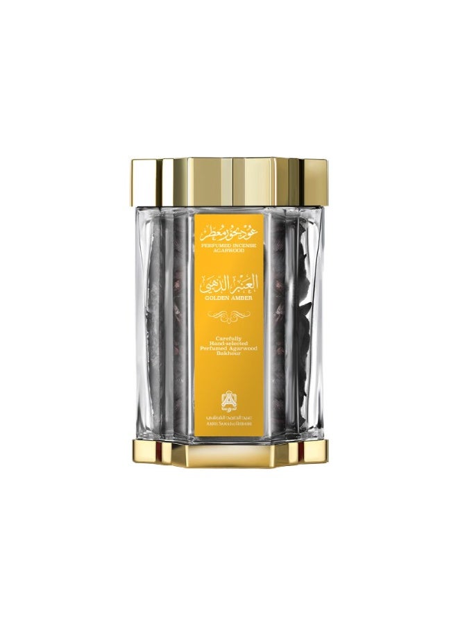 Abdul Samad Al Qurashi Perfumed Incense Agarwood Golden Amber 70GR - Image 1