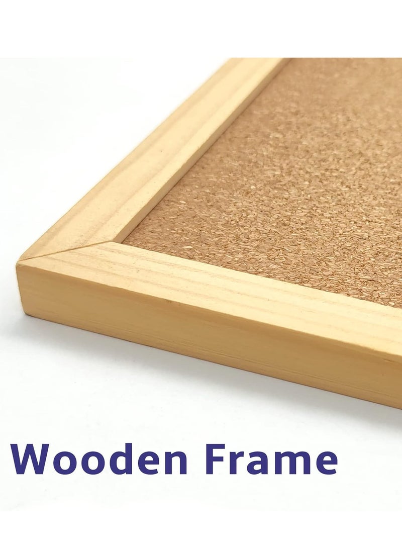 Generic 40X30cm Cork Board Bulletin Board, Wall-Mounted Presentation, Message Notice Pin Board, Perfect for Office & Home Decor, School, Cubicle  - Image 2