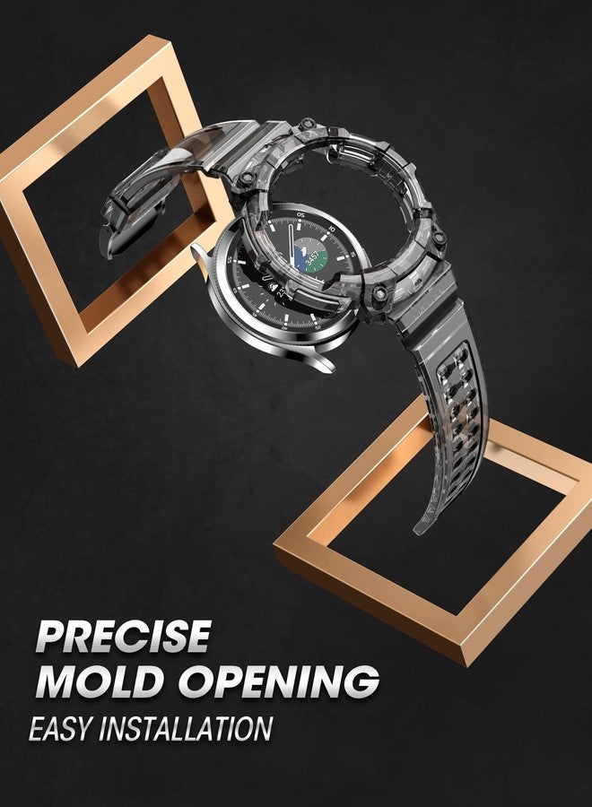 سوبكيس جراب SUPCASE [سلسلة Unicorn Beetle Pro] لساعة Galaxy Watch 4 Classic [46 مم] (إصدار 2021)، جراب واقٍ متين مع أحزمة - أسود ثلجي - Image 5