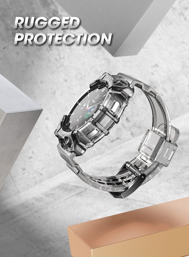 سوبكيس جراب SUPCASE [سلسلة Unicorn Beetle Pro] لساعة Galaxy Watch 4 Classic [46 مم] (إصدار 2021)، جراب واقٍ متين مع أحزمة - أسود ثلجي - Image 3