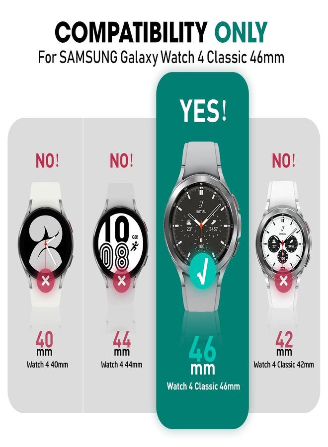 سوبكيس جراب SUPCASE [سلسلة Unicorn Beetle Pro] لساعة Galaxy Watch 4 Classic [46 مم] (إصدار 2021)، جراب واقٍ متين مع أحزمة - أسود ثلجي - Image 2