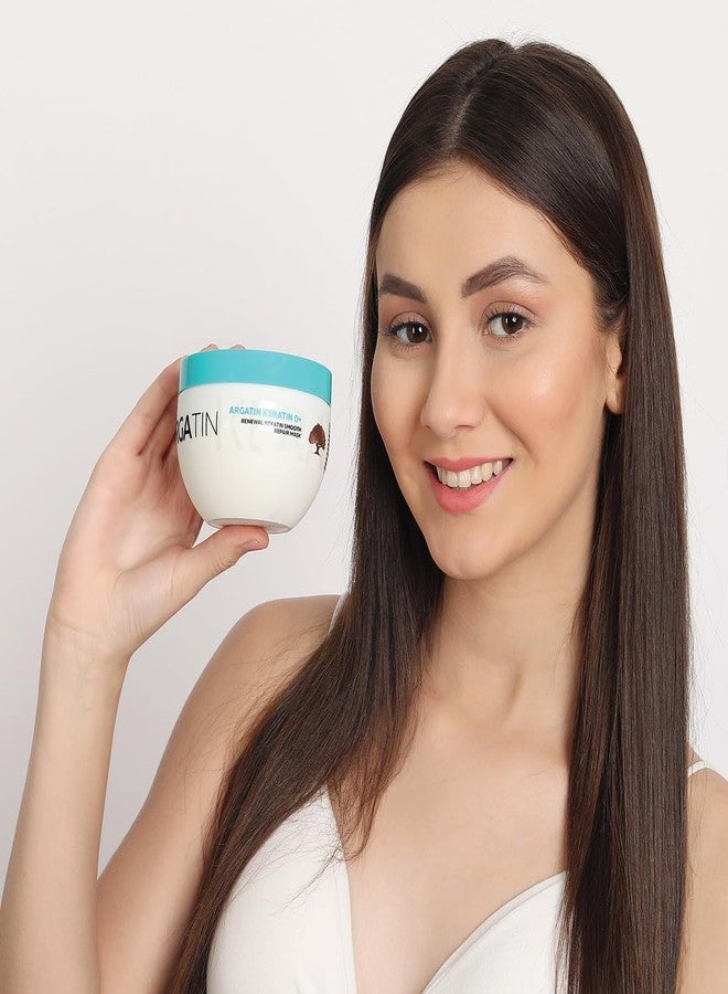 Argatin Keratin O+ Repair Hair Mask 500ml | Deep Conditioning Treatment for Dry, Damaged & Frizzy Hair | With Argan Oil, Collagen & Macadamia | Sulfate-Free | Restores Shine, Strength & Smoothness - Image 3