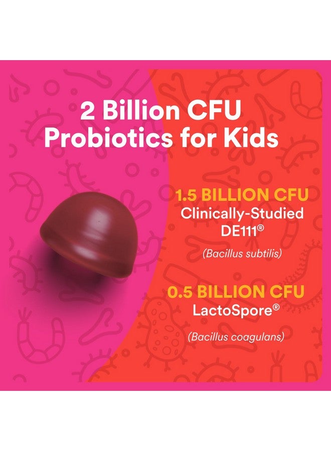 سمارتي بانتس حلوى SmartyPants Kids Probiotic Gummies لصحة الجهاز الهضمي: مكمل غذائي لصحة الأمعاء ودعم المناعة بـ 2 مليار وحدة تشكيل مستعمرة، بروبيوتيك مُدرَك سريريًا، خالٍ من الغلوتين، بنكهة العنب، 30 قطعة (كمية تكفي 30 يومًا) - Image 5