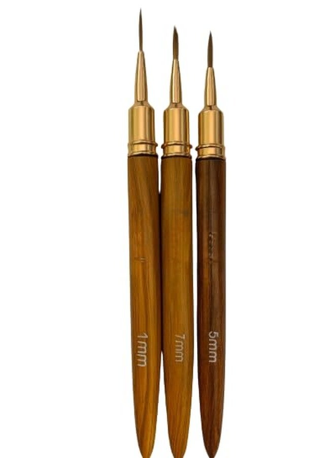 KIRA 3pcs Set Nail Art Brush Line Drawing Pen Painting Liner Thin Brushes 5mm/7mm/11mm - Image 3