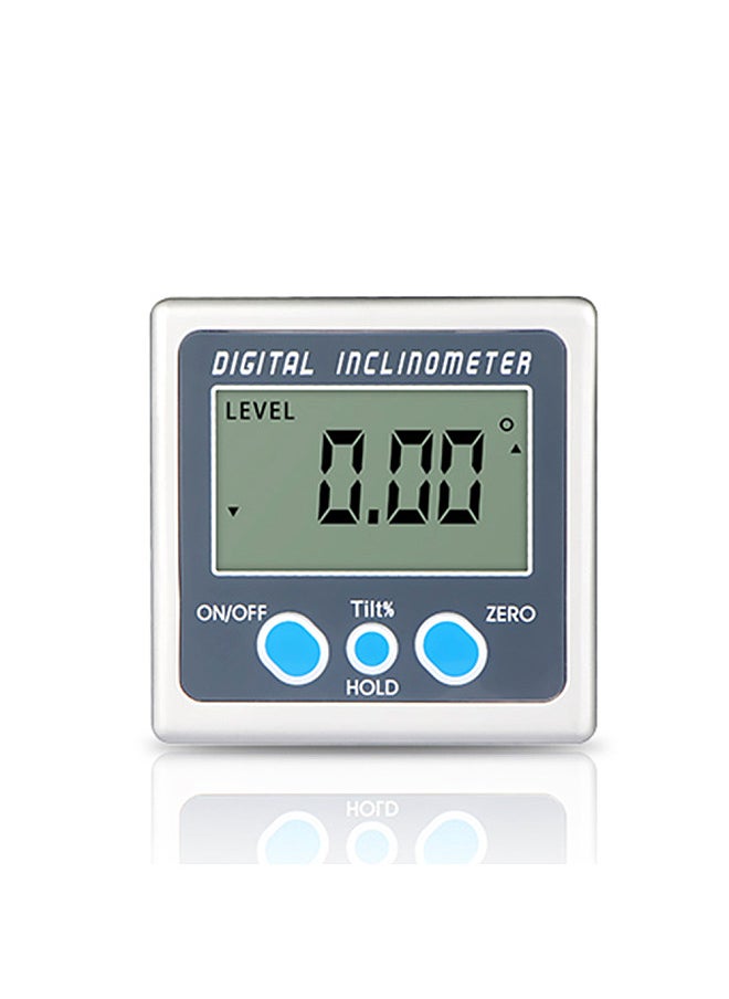Multi-functional Digital Inclinometer Zinc Alloy Shell 360° Electronic Protractor Mini Digital Angle Gauge with Magnet