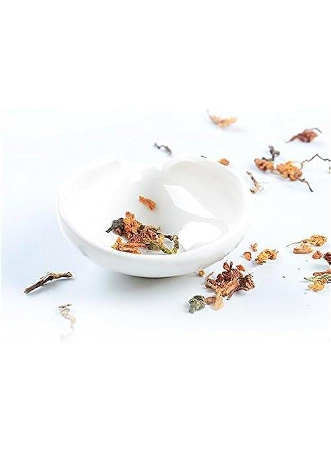 Simple Household Creative Ceramic Parts Tea Lotus Teaspoon Scented Tea Filter Pure White Jade Porcelain Zehe Kung Fu Tea Set  - Image 3