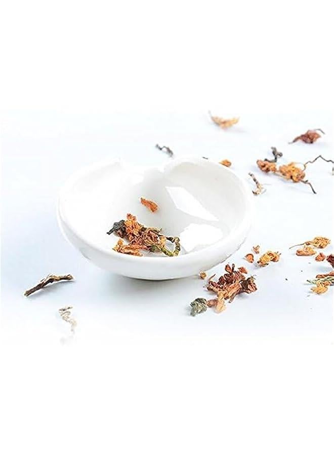 Simple Household Creative Ceramic Parts Tea Lotus Teaspoon Scented Tea Filter Pure White Jade Porcelain Zehe Kung Fu Tea Set  - Image 4