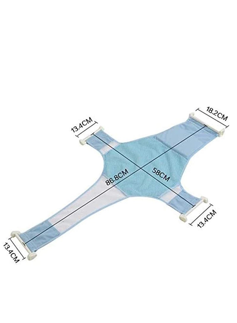 STAR BABiES Sunbaby Pack of 2 (Sunbaby Splash Bathtub with Bath Support) - White/Blue - Image 5