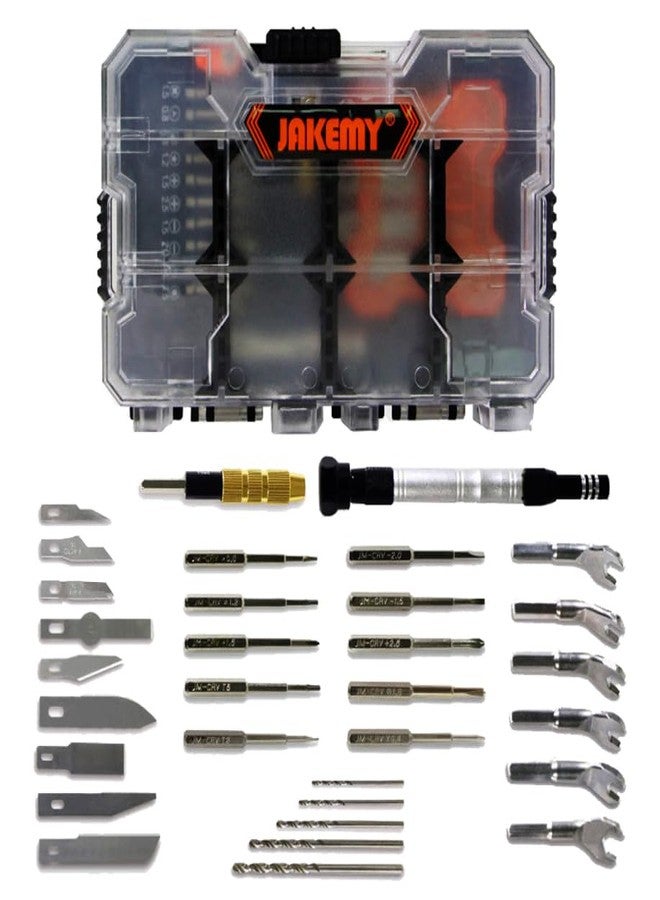 Jakemy 34 in 1 Multi-Functional Screwdriver Tool Set, DIY Repair Tool Set with Mini Storage Box & Carving kit - 8158 - Image 1