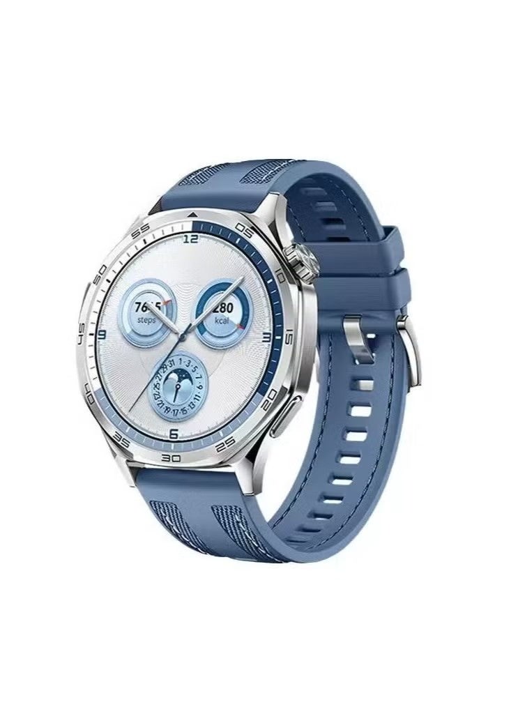 For Huawei GT5/GT4/GT3pro Watch with Silicone Nylon Wristband Braided Resurrection Watch with 46mm Blue/Green（22mm） - Image 4