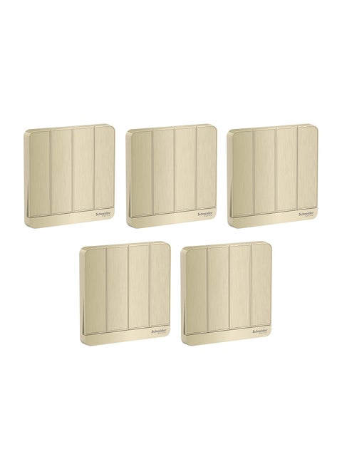 Schneider Electric AvatarOn E8334L2_WG 4 switches 16AX 250V 2 way Wine Gold - Pack of 5