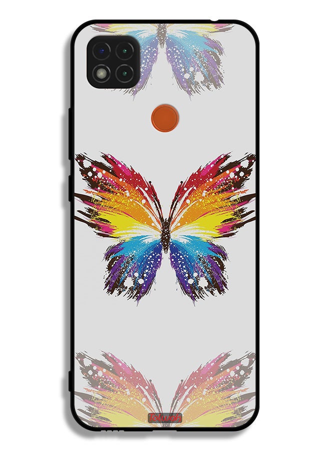 Tolwak Xiaomi Redmi 10A Protective Case Cover Digital Art Simple Background Minimalism Butterfly - Image 2