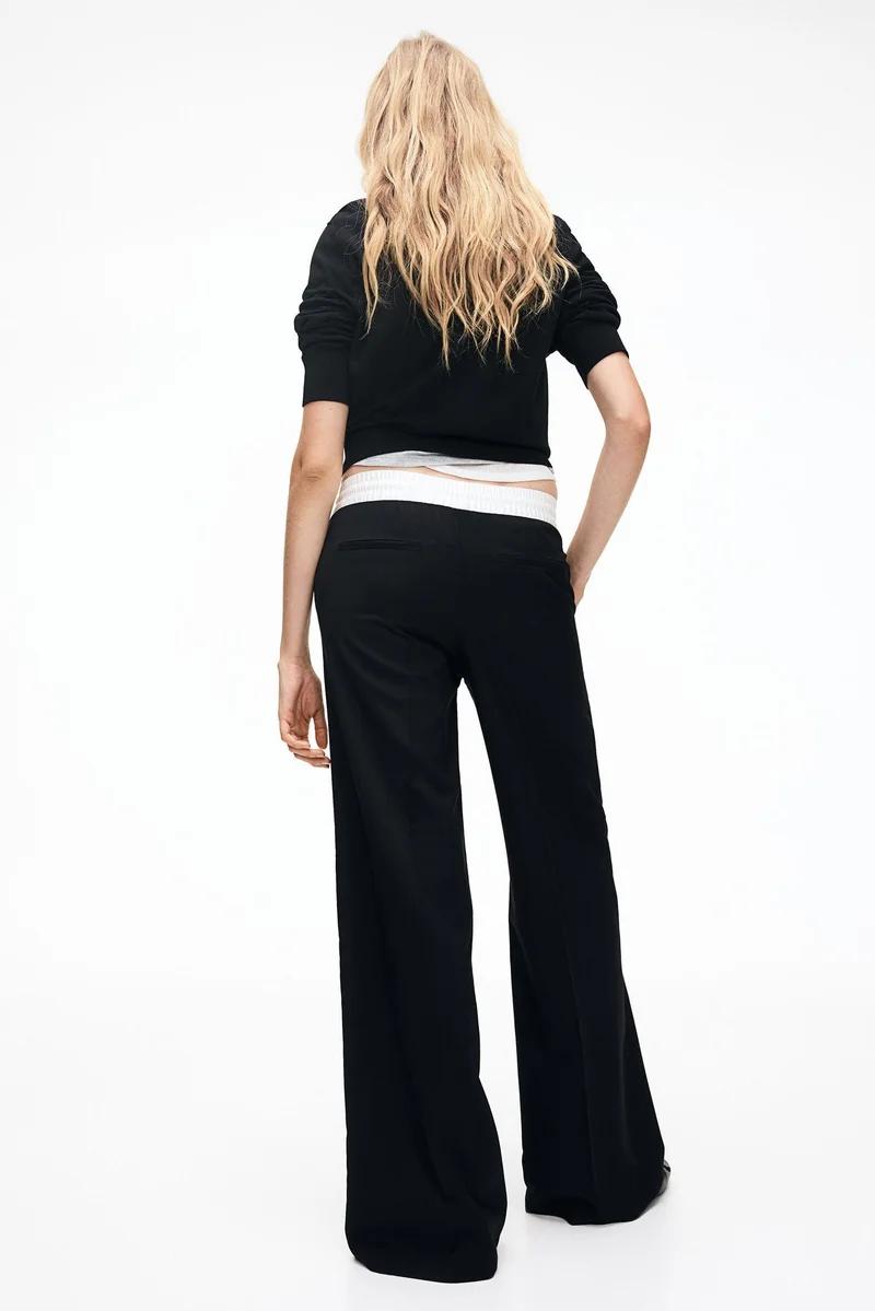 H&M Crease-leg drawstring trousers