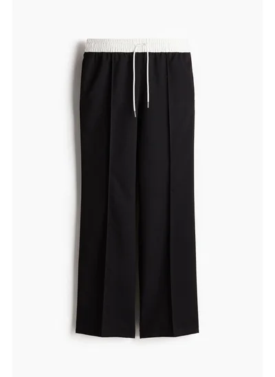 H&M Crease-leg drawstring trousers
