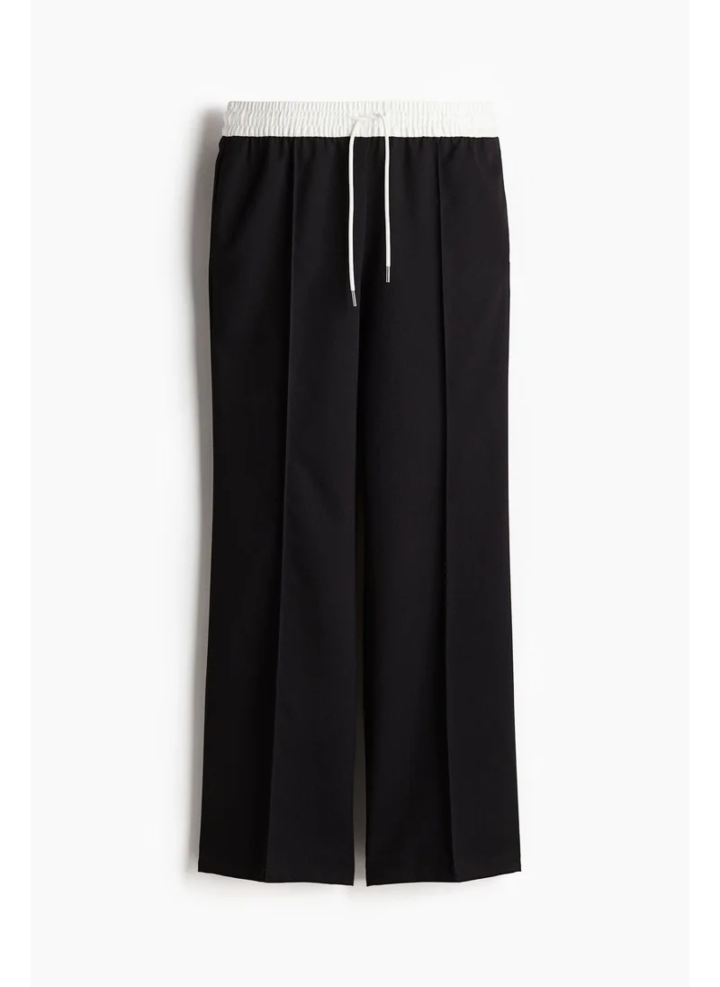 H&M Crease-leg drawstring trousers