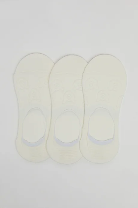 أر أند بي 3 Pack Solid No-Show Socks