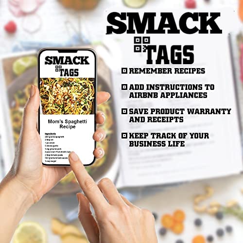 Smack Tags QR Code Labels for Storage and Organization - No App Needed - 20 Unique Scannable QR Code Stickers - Easy to Use Smart Labels for Bins, Moving Boxes, Office Organization - Image 4