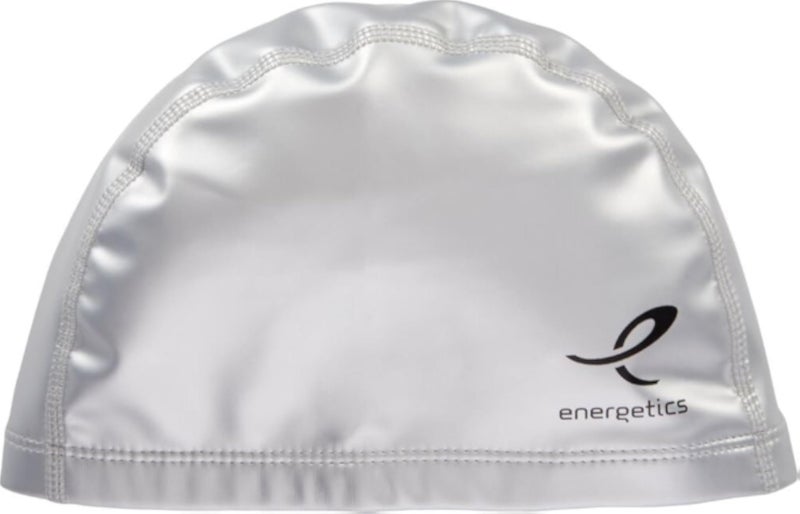 Energetics 414724 PU Flex Adult Swimming Cap, Silver