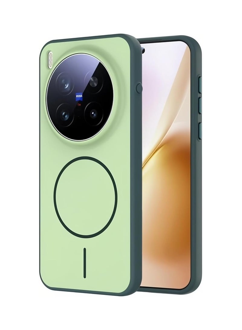 general Case compatible with VIVO X300 Pro 2025, 【Mag-Safe compatible】 Full-coverage protection, PC hard back + TPU soft frame Drop-resistant matte finish slim protective case