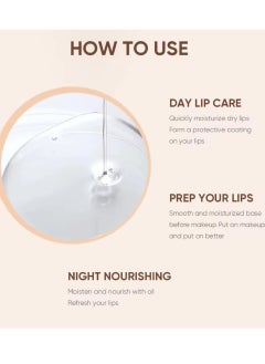 LACHAVA Sugar Smoothing Lip Primer Lip Oil Lip Primer for Dry and Dark Lips Lip Gloss Oil for Dry Flaky Lips Hydrating Moisturizing Smoothing Nourishing Leave on Lip Glow Oil 15ml  - Image 4