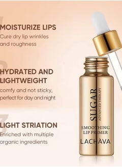 LACHAVA Sugar Smoothing Lip Primer Lip Oil Lip Primer for Dry and Dark Lips Lip Gloss Oil for Dry Flaky Lips Hydrating Moisturizing Smoothing Nourishing Leave on Lip Glow Oil 15ml  - Image 3