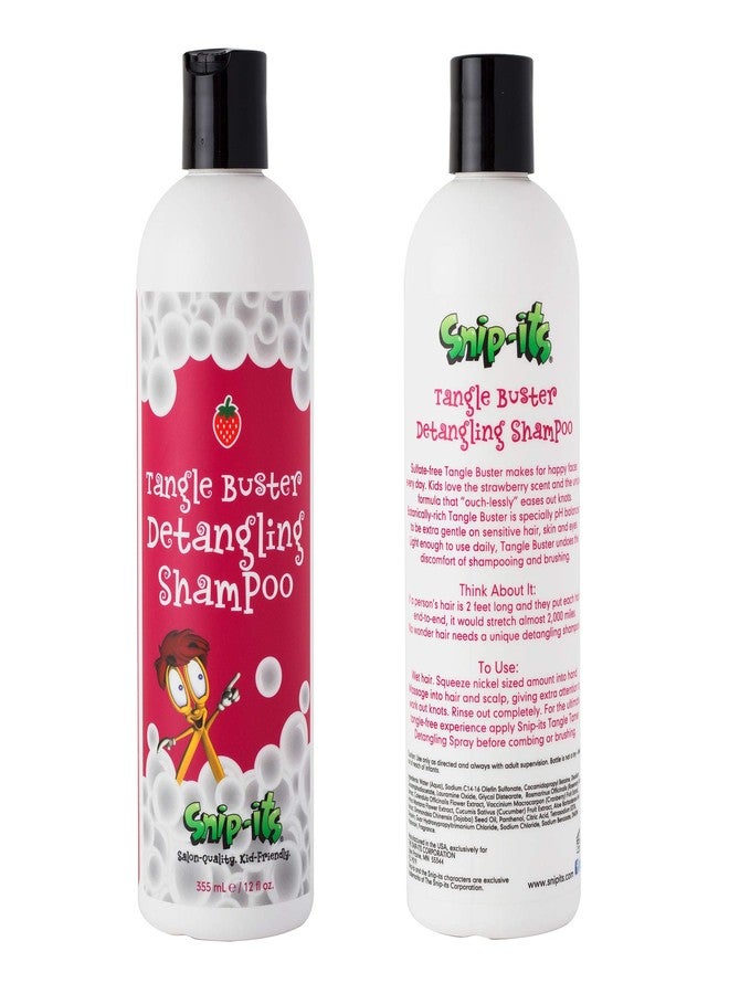 Snip-its Tangle Buster Detangling Kids Shampoo 12 oz | Gentle Hair Detangler - Great for Swimmers with Curly or Straight hair - Natural Kids Shampoo Made in the USA | Salon Quality. Kid Friendly. - Image 1