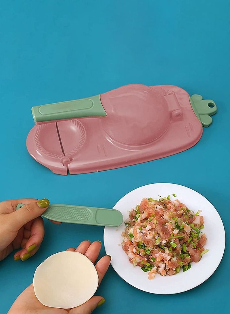 2 in 1 Dumpling Maker And Dough Presser, Dough Pressing And Wrapping Modern Dumpling Tool, Perfect For Making Qatayef, Fatayer, Wonton, Empanada, Pierogies, Ravioli And Much More, Convenient And Quick