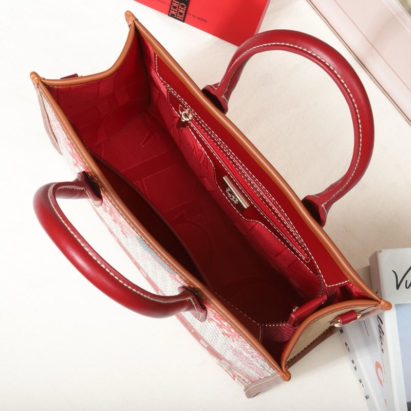 Chhc Fashion Retro Trendy Handbag Exquisite Printed Pattern Letter Design Underarm Bag All-Match Crossbody Bag - Image 5