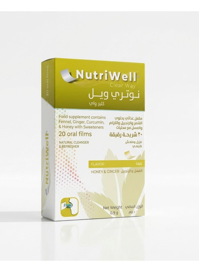 Nutri INNOGEN NutriWell® Clear Way – Fast-Dissolving Oral Film with Ginger, Fennel, Curcumin & Honey – Respiratory Wellness Support - Image 5