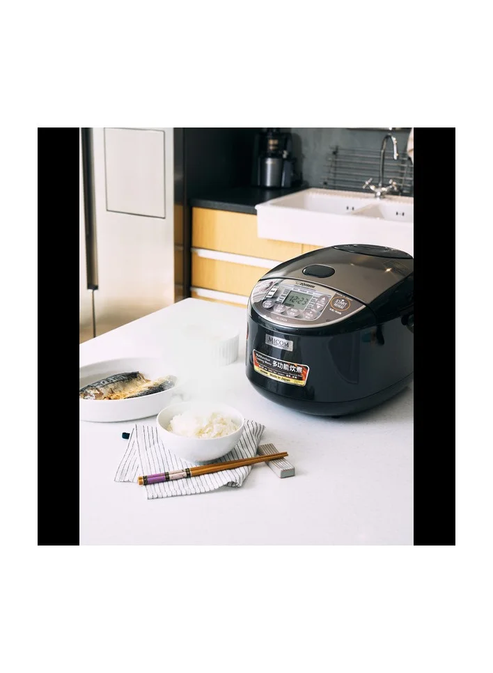 زوجيروشي Electronic Rice cooker/ warmer 1.8 ltr Metallic black