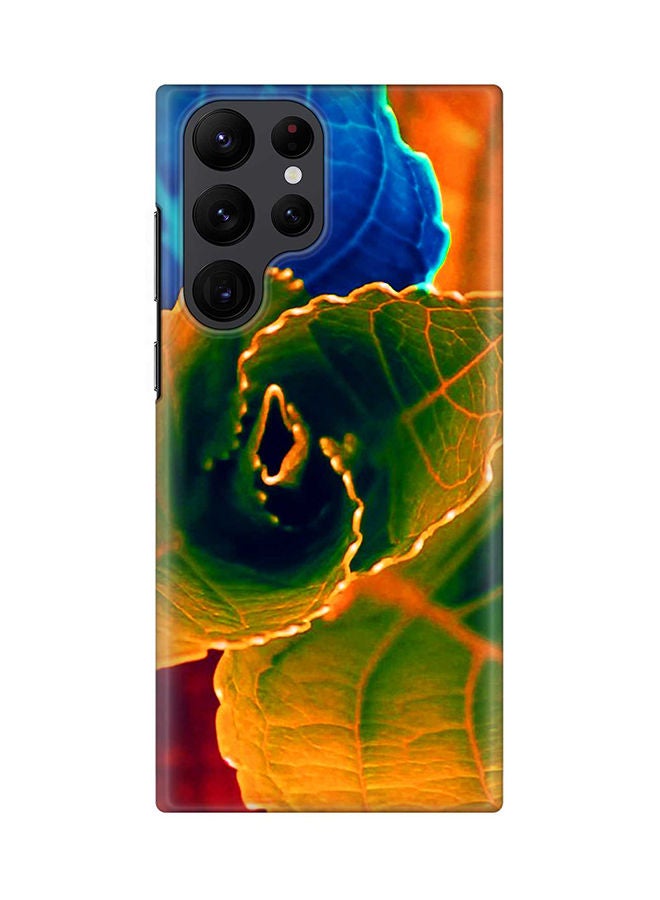 Stylizedd Case for Samsung Galaxy S22 Ultra 5G Snap Case Slim Snap Classic Series Shield Matte Finish Print - Bloomin Autumn Leaves - Image 1